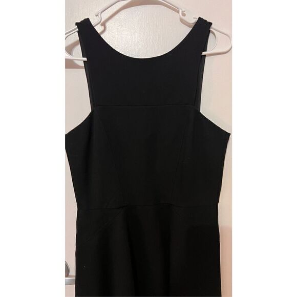 4C Women's Sleeveless Round Neck Casual A-Line Mini Dress Solid Black Size 6 - Picture 3 of 10